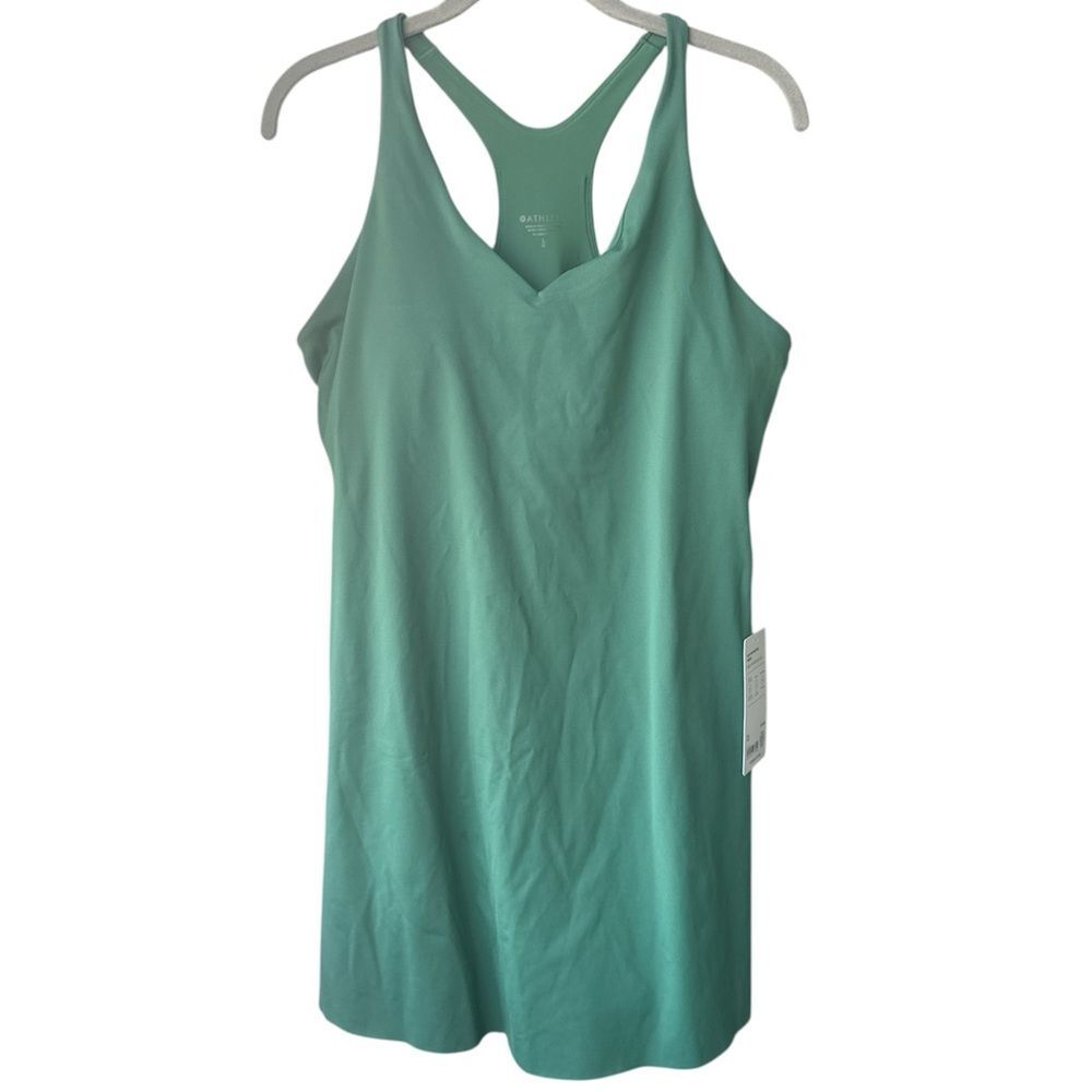Athleta NWT Ace Advantage Dress Green Trillium Size L
